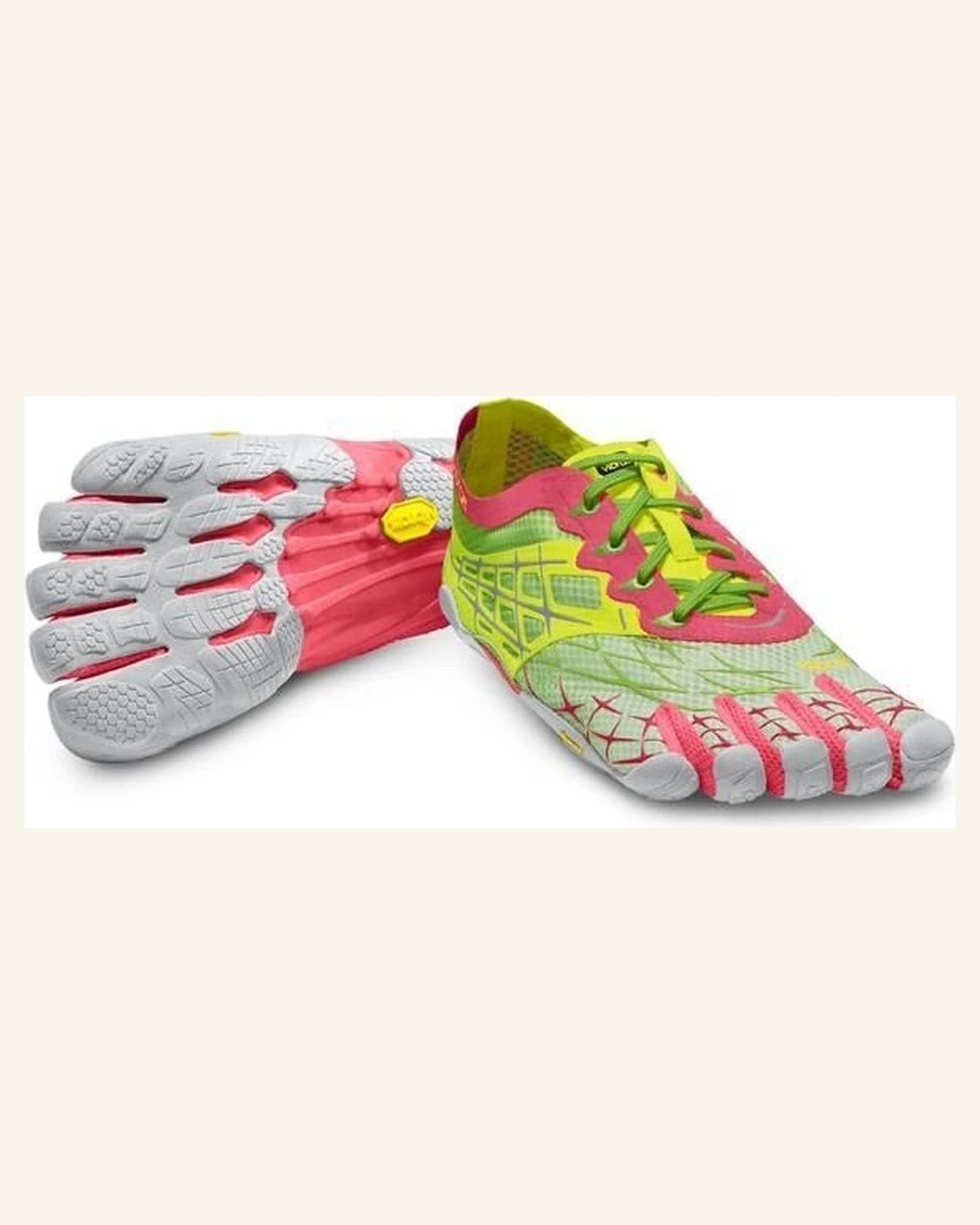 Vibram Seeya LS 女款荧绿粉配色展示图