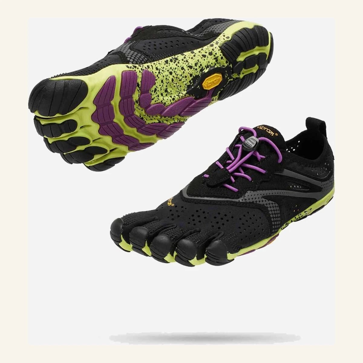 Vibram V-Run 女款黑黄紫展示图
